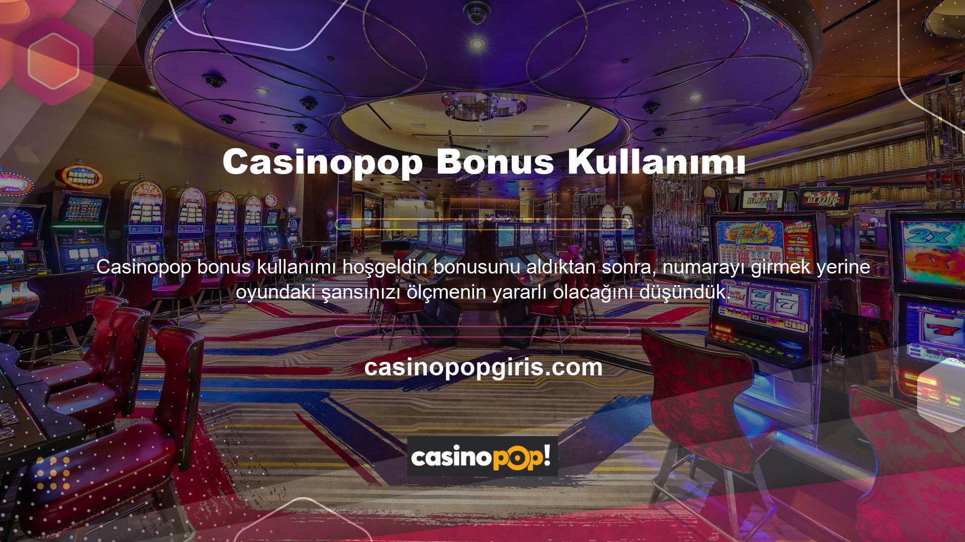 Kayıt bonusu aldıktan sonra ikinci seçenek casino karşılama bonusunu seçebilirsiniz